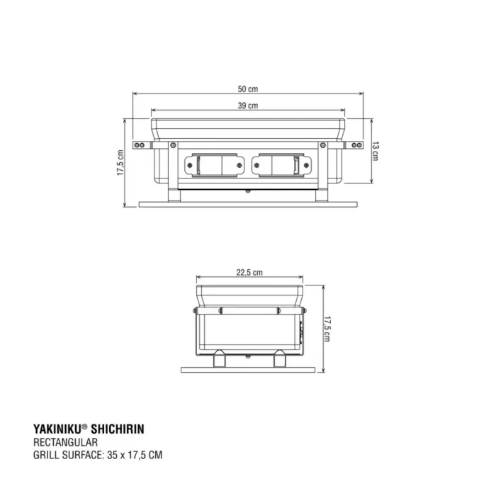 YAKINIKU Shichirin rettangolare medium 7