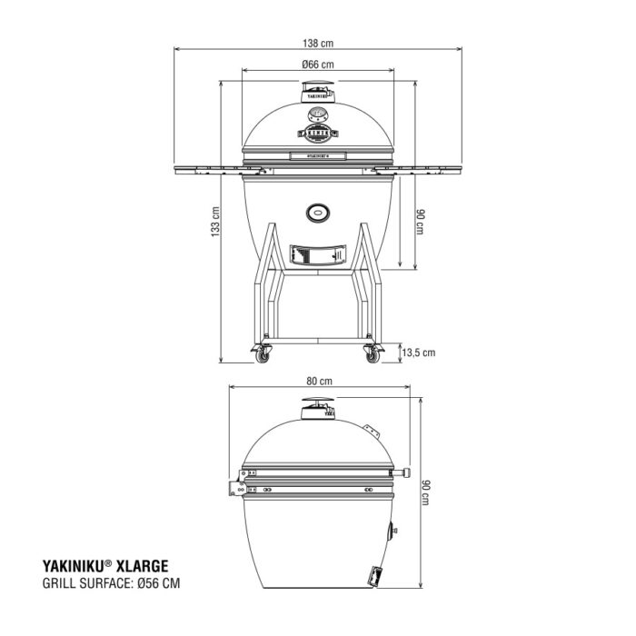 YAKINIKU XLARGE Kamado di base scheda